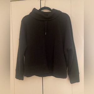 Banana Republic knit sweatshirt with cowl neck and drawstrings. Size small